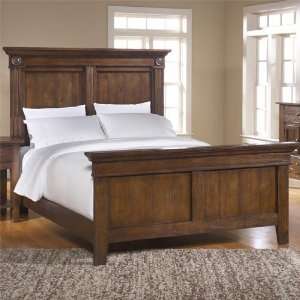    Attic Heirlooms Rustic Oak Panel Bed by Broyhill: Home & Kitchen