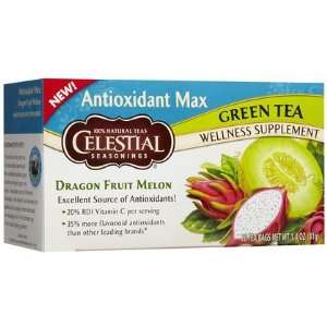  Antiox Max, Dragon Fruit Green Tea Bags, 20 ct (Quantity 