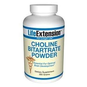  Life Extension, CHOLINE BITARTRATE 300 GRAMS POWDER 