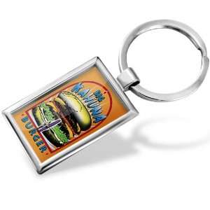 Keychain Big Kahuna Burger, Pulp Fiction   Hand Made, Key chain ring
