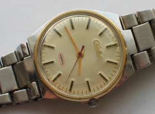 1970s Vintage soviet SLAVA Quartz watch Classic Golden Dial. ST/ST 