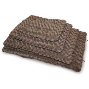   Soft Curly Fur Plush Dog Crate Pillow Chocolate   Large: Pet Supplies