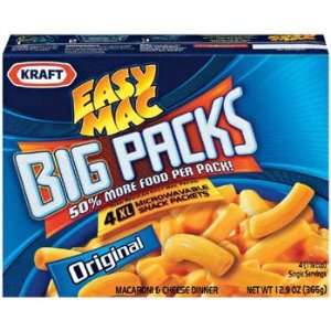 Kraft Easy Mac Original 4 XL Microwavable Big Packs 12.9 oz (Pack of 8 