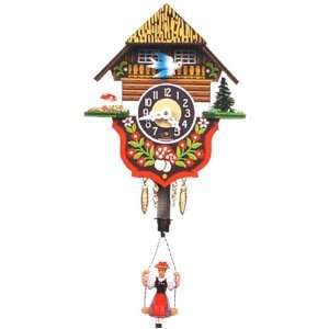   : German Black Forest Clock   Girl on Swing   Wind up: Home & Kitchen