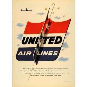  1953 Ad United Airlines Wind Vane Direction Indicator 