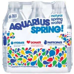 Aquarius Spring Natural Spring Water 6 pk   0.5 Liter:  