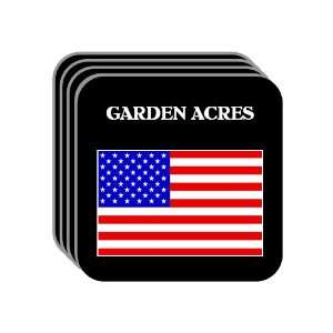  US Flag   Garden Acres, California (CA) Set of 4 Mini 