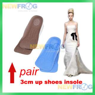 For Men Women Height Half shoes 3CM Up Insole Increase  