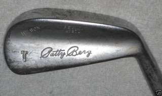 Antique Golf Club Wilson PATTY BERG #3 Iron PYRATONE  