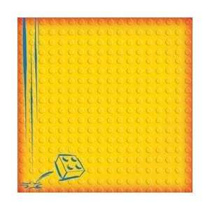  Scrapbooking Paper   Lego Embossed Paper   Classic/Yellow 