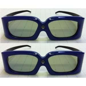   Eagle 510s   2 Blue 3D DLP Link Active Shutter Glasses: Electronics