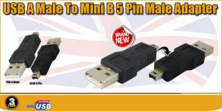 USB 2.0 Male to Mini IEEE 1394 Firewire 4 pin Connector Female 