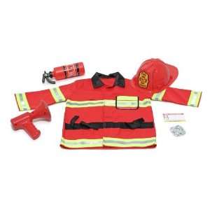 Item Bundle: Melissa & Doug 4834 Fire Chief Dress up Costume + Free 