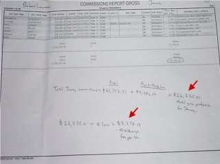 Here is a commission report (from a previous firm) with my biggest 