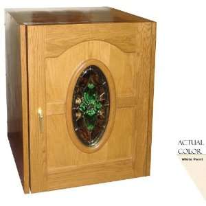   Napoleon Series Wine Cellar   Glass Doors / White Cabinet: Appliances