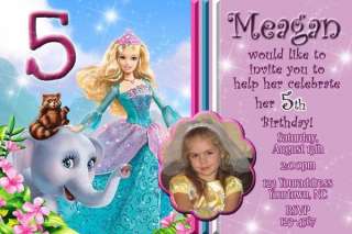 Barbie Island Princess Personalized Birthday Invitation  