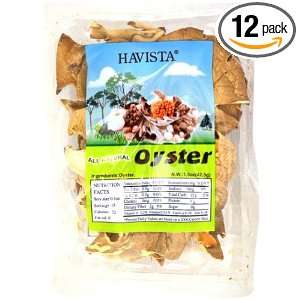 Havista Dried Mushrooms, Oyster, 1.5 Ounce (Pack of 12)  
