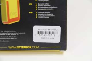 Authentic Retail iphone 4S 4 New Otterbox reflex case Black Red  