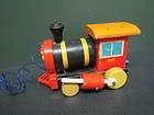 fisher price huffy puffy pre 1963 wooden pull toy train