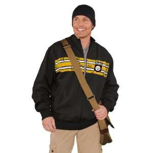  Pittsburgh Steelers Wideout Track Jacket: Sports 