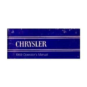    1969 CHRYSLER Full Line Owners Manual User Guide Automotive