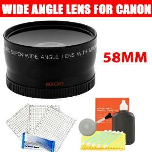  58mm Wide Angle Lens w/ Macro For The Canon Digital EOS 