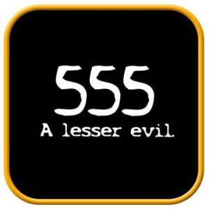  555   A Lesser Evil T SHIRT SMALL 