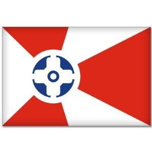 WICHITA Kansas Flag bumper sticker decal 5 x 3