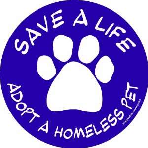   Social Issues Circle, Adopt a Homeless Pet, Purple: Pet Supplies