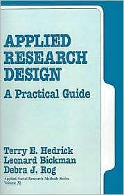 Applied Research Design, Vol. 32, (0803932340), Terry E. Hedrick 
