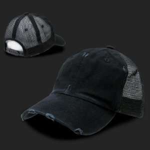  BLACK VINTAGE MESH CAP HAT HATS 
