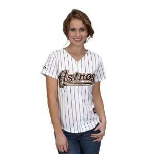  Majestic Houston Astros Ladies Replica Jersey   White 