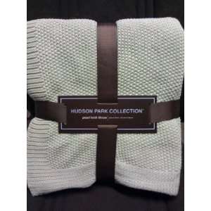  Hudson Park Pearl Knit Throw Blanket