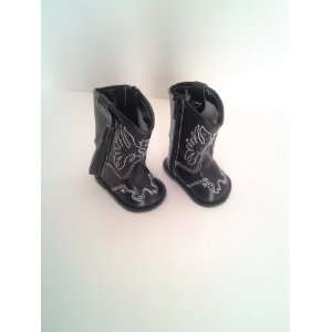  Black Cowgirl Boots For American Girl Dolls Madame 