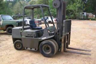 Hyster H60XL 6,000 lb. Diesel Forklift Good Used Condition Isuzu 