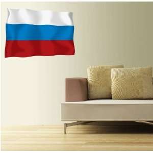  RUSSIA Flag Wall Decal Room Decor 25 x 18 Home 