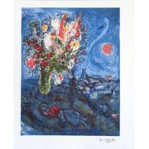  Dormeuse Aux Fleurs By Marc Chagall Highest Quality Art 