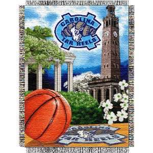  North Carolina Tar Heels NCAA Woven Tapestry Throw (Home 