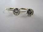 leverback natural diamond earrings  