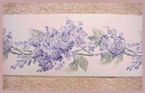 ROLL EISENHART BLUE WISTERIA FLOWERS FLORAL BORDERS  