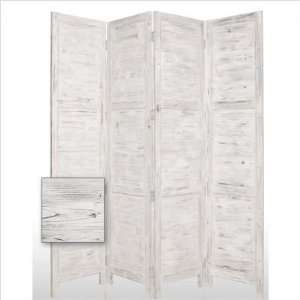    white 84 Nantucket Painted Room Divider in White: Furniture & Decor