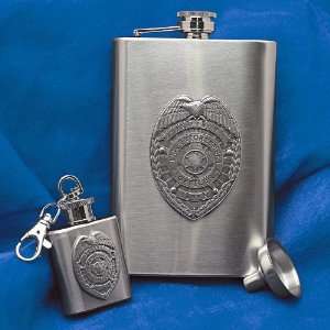  Law Enforcement Liquor Flask Gift Set