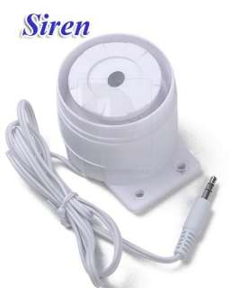 Plug this wired siren to the alarm security system, loud with 110 dB 