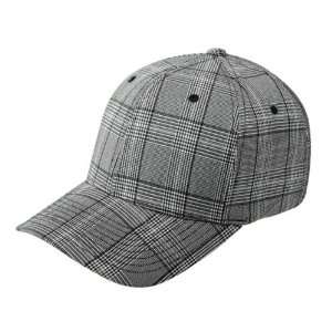   BLANK HAT CAP GLEN CHECK 6196 LARGE / XLARGE BLACK/WHITE: Everything