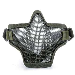 Half Face Metal Net Mesh Protect Mask Airsoft Hunting  