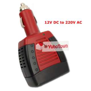 DC 12V to AC 220V 45W Car Power Inverter Converter Adapter USB Plug 