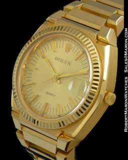 ROLEX REF 5100 BETA 21 ELECTRONIC 18K GOLD 1970S  