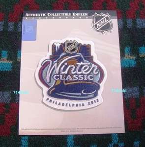 Official NHL 2012 Winter Classic Patch Philadelphia Flyers vs New York 