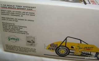 GMP TONY STEWART BOLES SPRINT CAR 118 #20 CHEVY WINGLESS MINT  