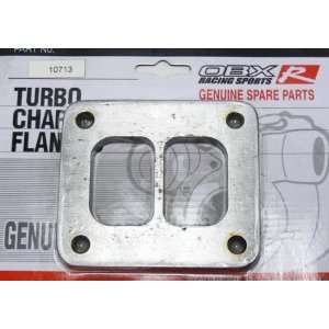   Mild Steel Turbo Flange   T4 Divided Turbo Exhaust Inlet: Automotive
